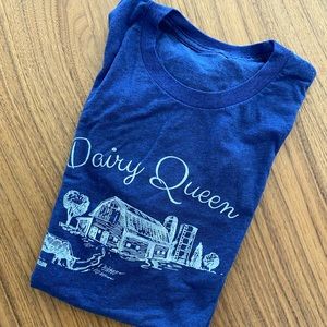 Dairy Queen Blue tri blend cotton t-shirt - SMALL